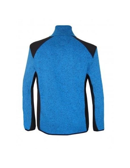 BENISPORT CARDIGAN GIROCOLLO BLU NERO