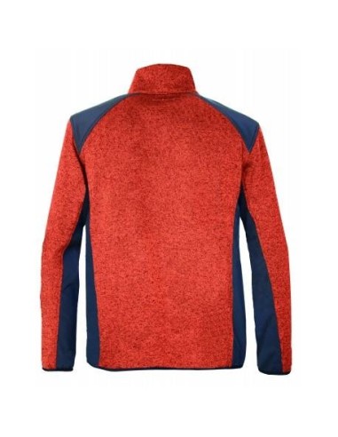 BENISPORT CARDIGAN GIROCOLLO ARANCIONE NERO