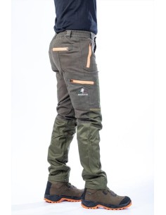 BRIGHUNTER PANTALONE BOSCO VERDE ARANCIO FLUO HV