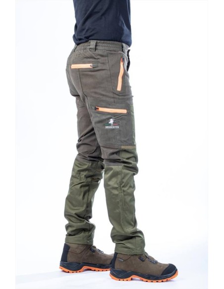 BRIGHUNTER PANTALONE BOSCO VERDE ARANCIO FLUO HV
