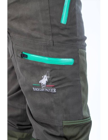 BRIGHUNTER PANTALONE BOSCO VERDE GIALLO FLUO HV