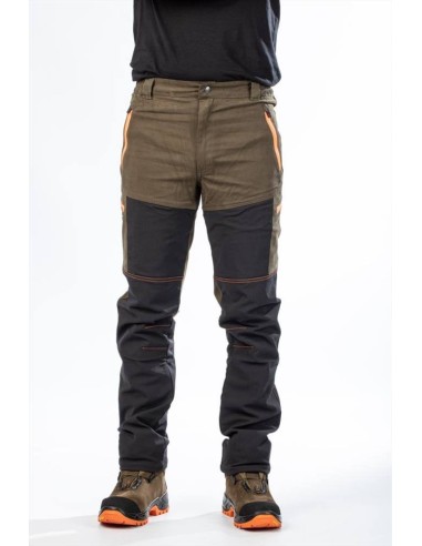 BRIGHUNTER PANTALONE VERDE ARANCIO FLUO HV