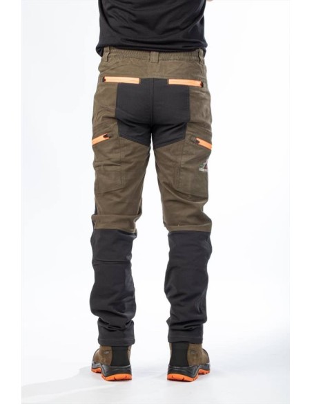 BRIGHUNTER PANTALONE VERDE ARANCIO FLUO HV