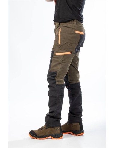 BRIGHUNTER PANTALONE VERDE ARANCIO FLUO HV