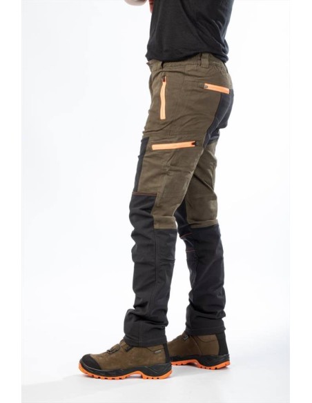 BRIGHUNTER PANTALONE VERDE ARANCIO FLUO HV