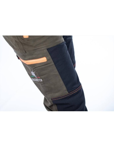 BRIGHUNTER PANTALONE VERDE ARANCIO FLUO HV