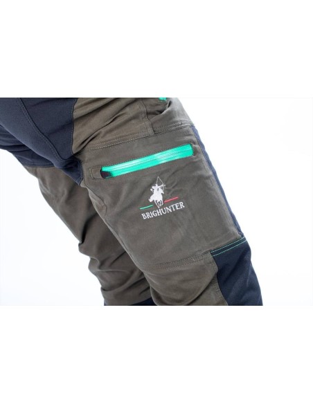 BRIGHUNTER PANTALONE VERDE GIALLO FLUO HV