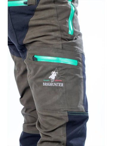 BRIGHUNTER PANTALONE VERDE GIALLO FLUO HV