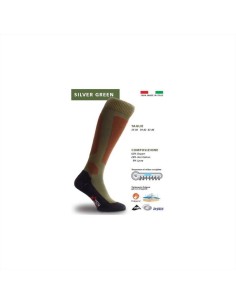 X TECH CALZA SILVER GREEN VERDE