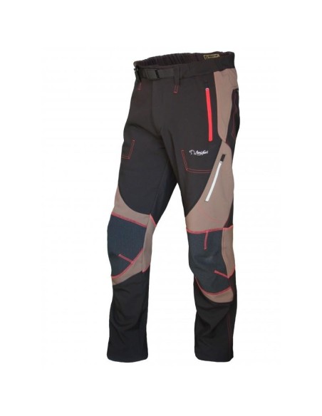 BENISPORT PANTALONE SOFT SHELL MARRONE NERO