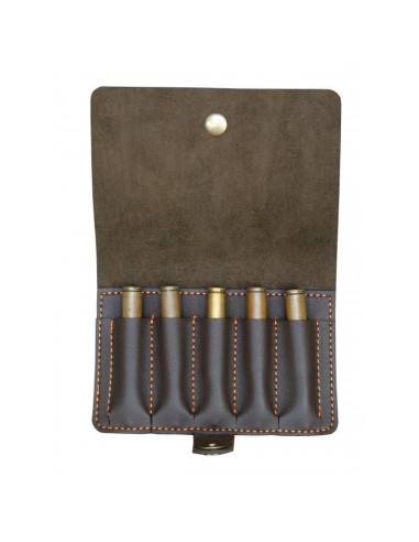 BENISPORT GIBERNA PER CARABINA IN PELLE 5 COLPI