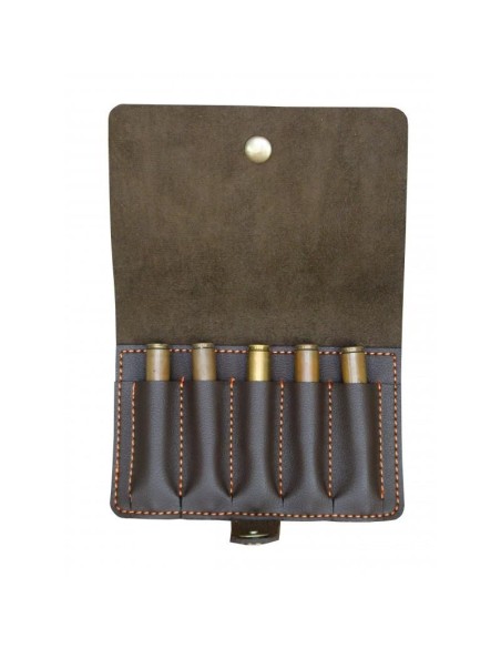 BENISPORT GIBERNA PER CARABINA IN PELLE 5 COLPI
