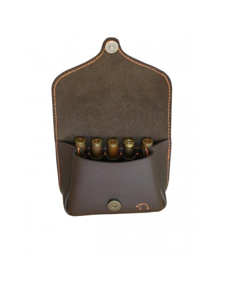 BENISPORT GIBERNA PER CARABINA IN PELLE 5 COLPI