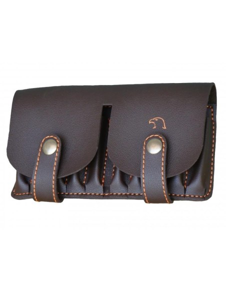 BENISPORT GIBERNA PER CARABINA IN PELLE 5 COLPI